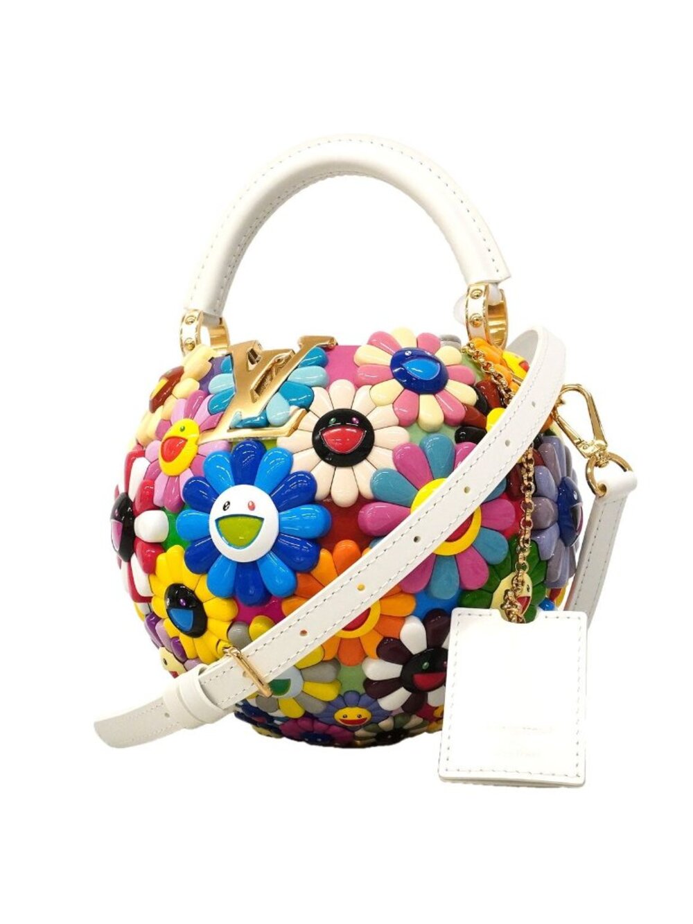 Louis Vuitton Handbag Artie Capucines 7 Cup Blue Takashi Murakami